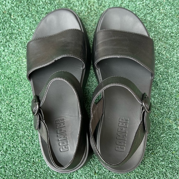 Camper Misia Platform Sandal Leather Black 41 - Picture 9 of 16